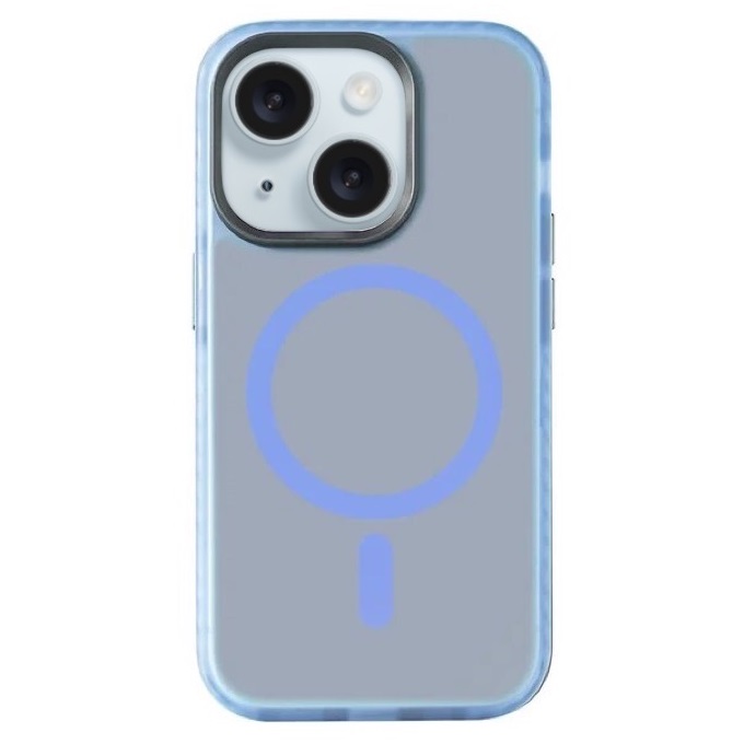 Чехол Gurdini Nano Series with Magsafe Blue для iPhone 15