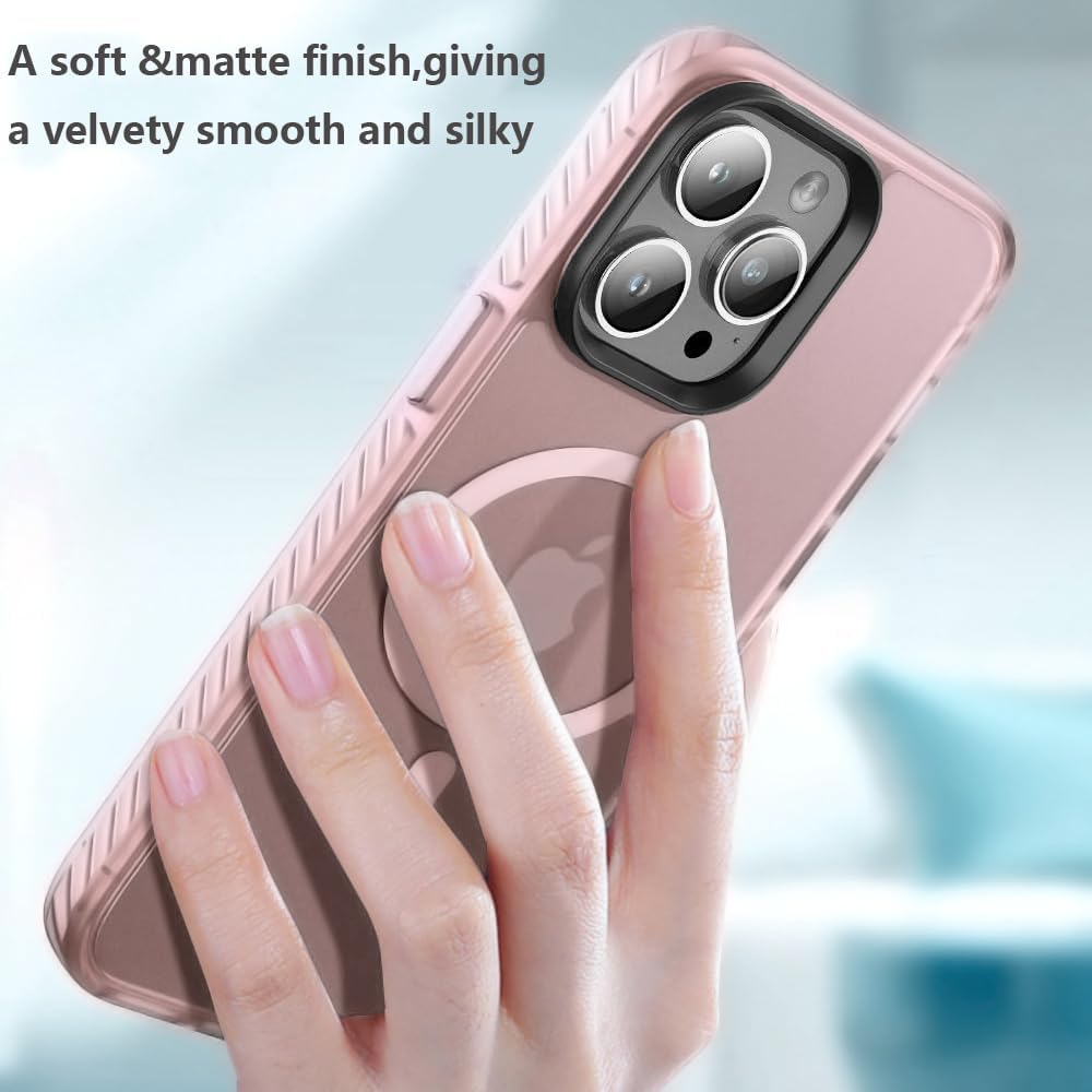 Чехол Gurdini Nano Series with Magsafe Pink для iPhone 15 Pro Max