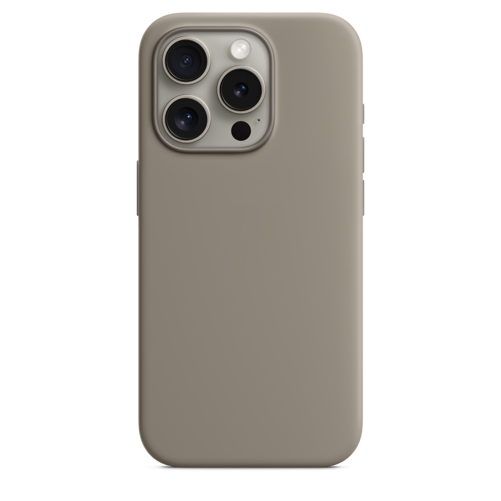 Силиконовый чехол Naturally Silicone Case with MagSafe Clay для iPhone 15 Pro