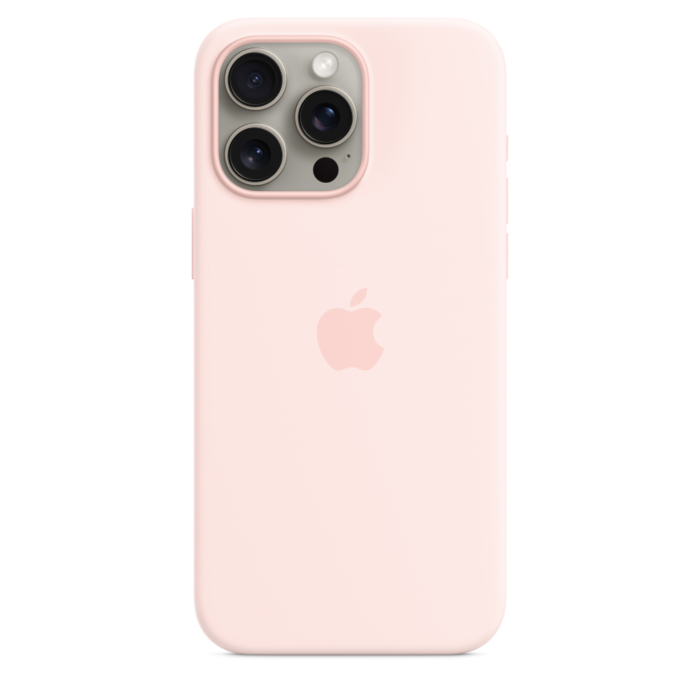Силиконовый чехол Apple iPhone 15 Pro Max Silicone Case with MagSafe - Light Pink (MT1U3ZM/A) для iPhone 15 Pro Max