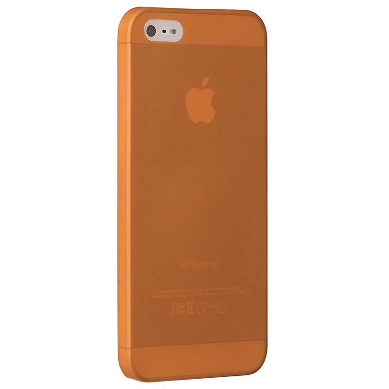 Пластиковый чехол Ozaki O!Coat 0.3 Jelly Orange для iPhone 5S/SE