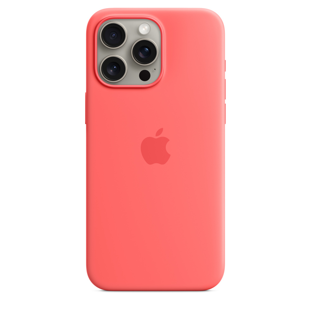 Силиконовый чехол Apple iPhone 15 Pro Max Silicone Case with MagSafe - Guava (MT1V3ZM/A) для iPhone 15 Pro Max