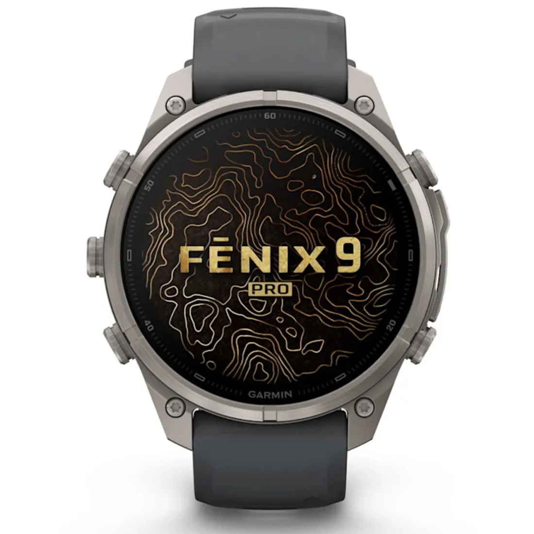 Умные часы Garmin fenix 9 Pro - 47 mm Titanium with Pebble Grey Silicone Band (010-04336-26)