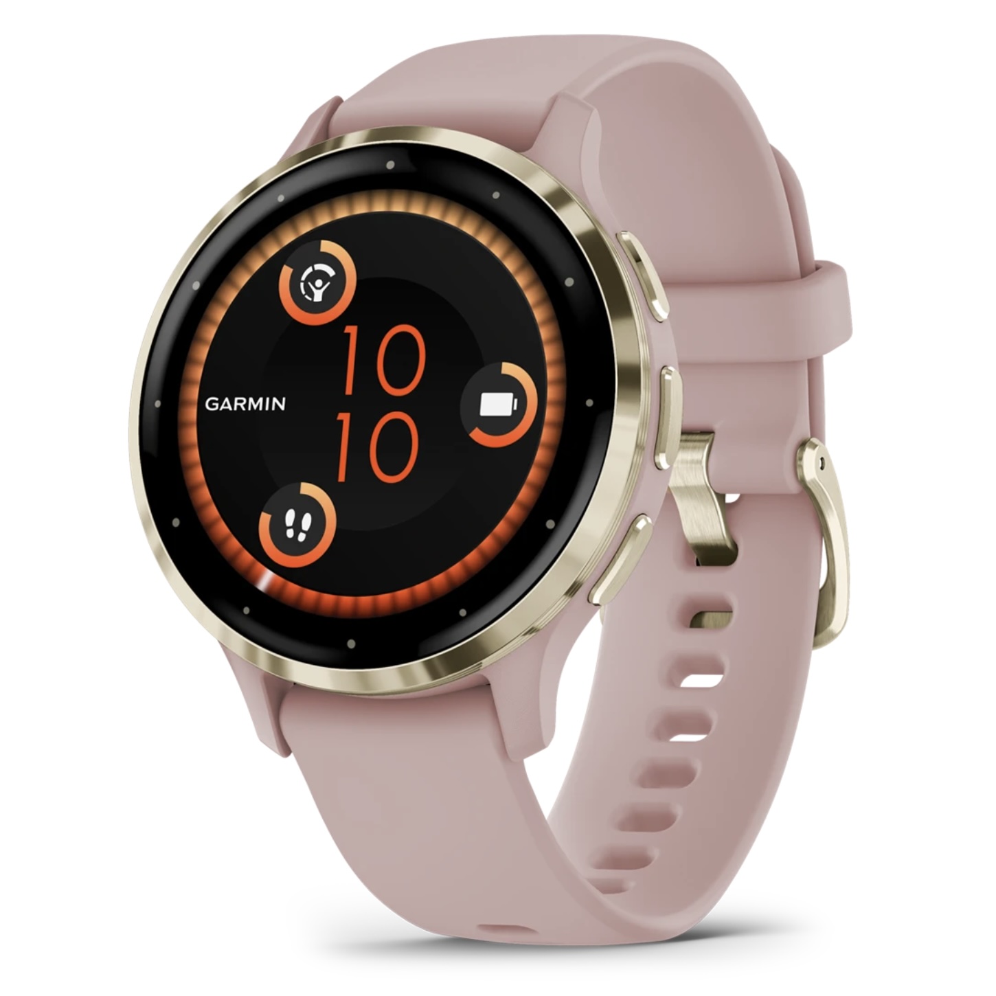 Умные часы Garmin Venu 3S Soft gold stainless steel bezel with dust rose case and silicone band (010-02785-03)