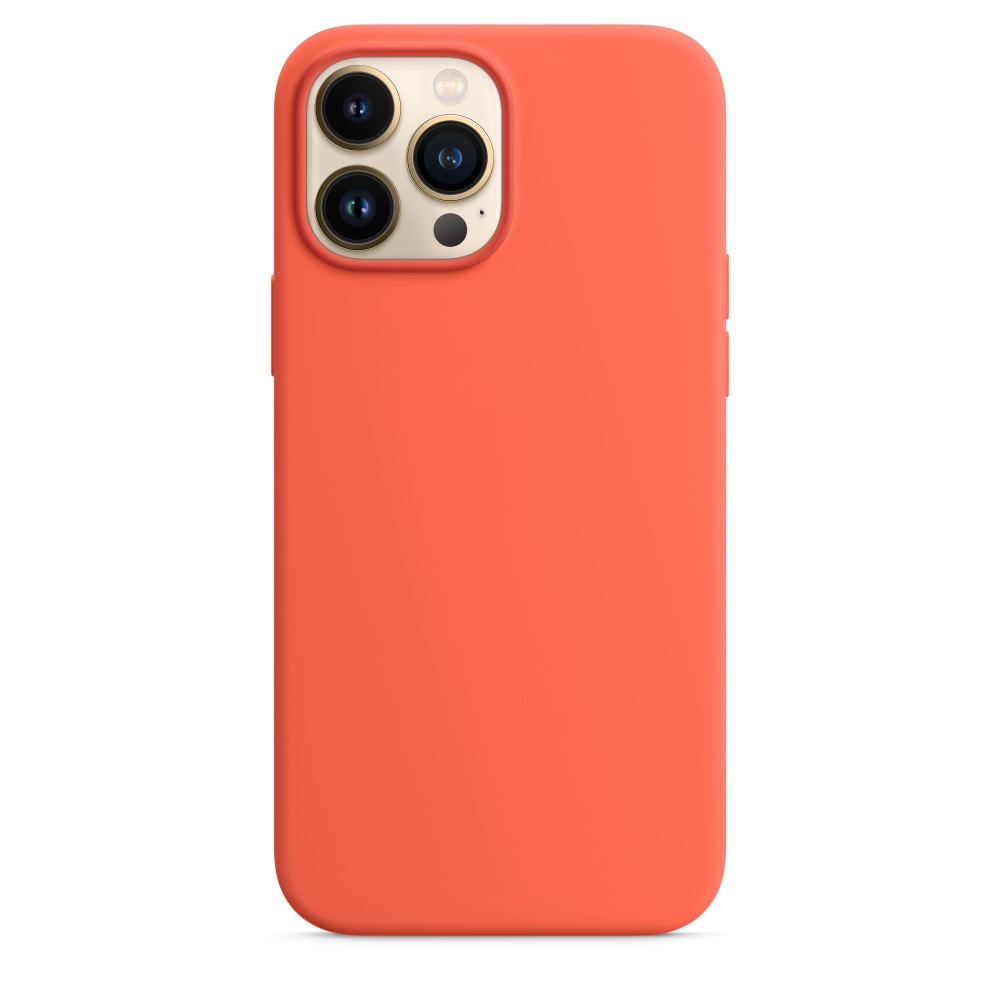 Силиконовый чехол Naturally Silicone Case with MagSafe Nectarine для iPhone 13 Pro Max
