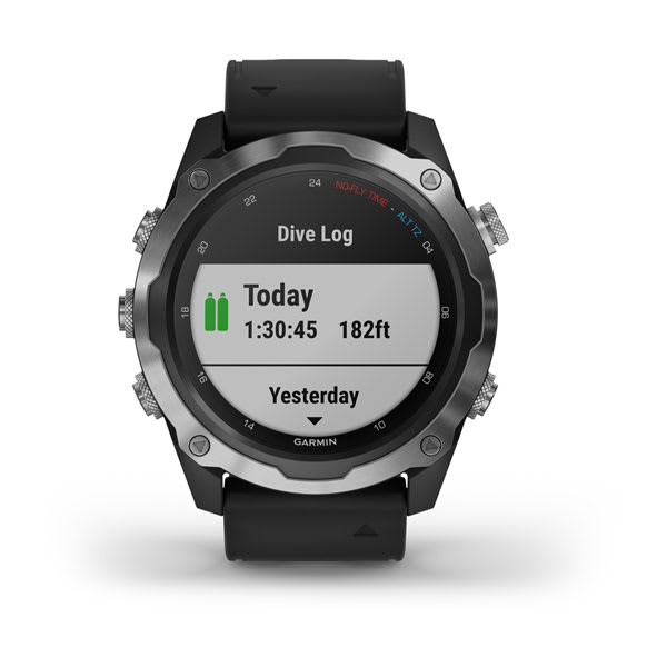 Умные часы Garmin Descent Mk2 Stainless Steel with Black Band (010-02132-10)