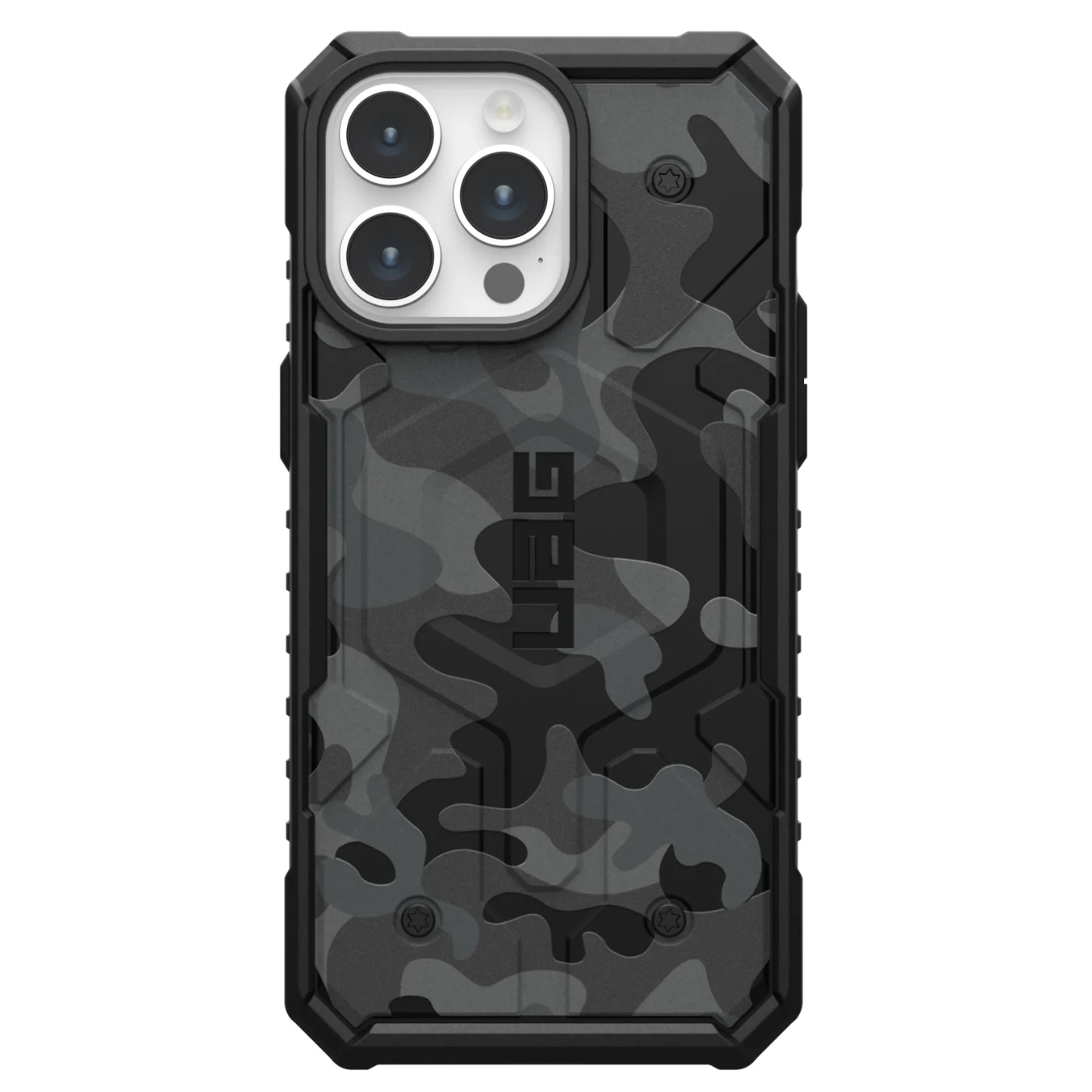 Противоударный защитный чехол UAG Pathfinder SE MagSafe для iPhone 15 Pro Max (6.7) Black Midnight Camo