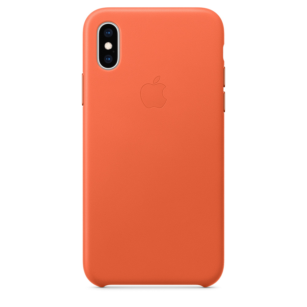 Кожаный чехол Apple iPhone XS Leather Case - Sunset (MVFQ2ZM/A) для iPhone XS