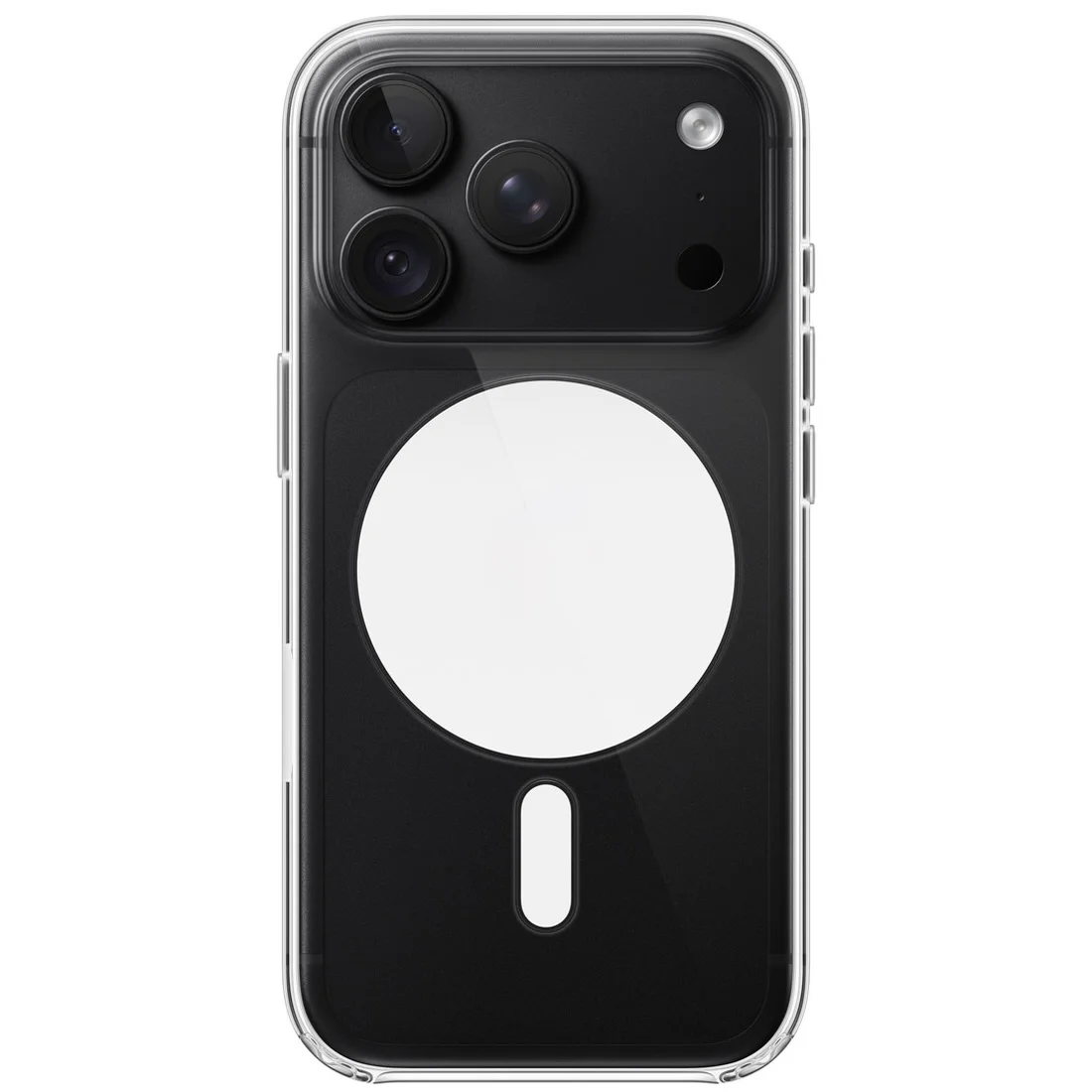 Пластиковый чехол Naturally Clear Case with MagSafe для iPhone 17 Pro/18 Pro