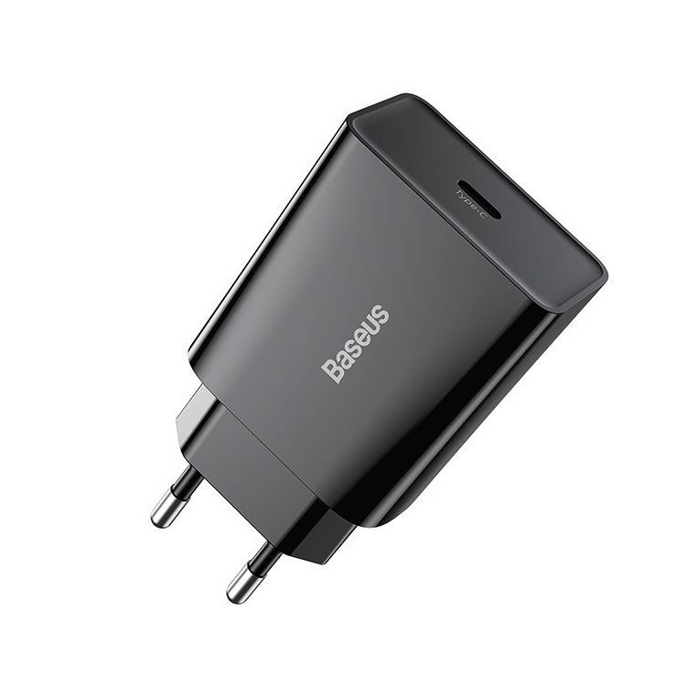 Сетевое зарядное устройство Baseus Speed Mini Quick Charger 1C 20W EU (CCFS-SN01) Black