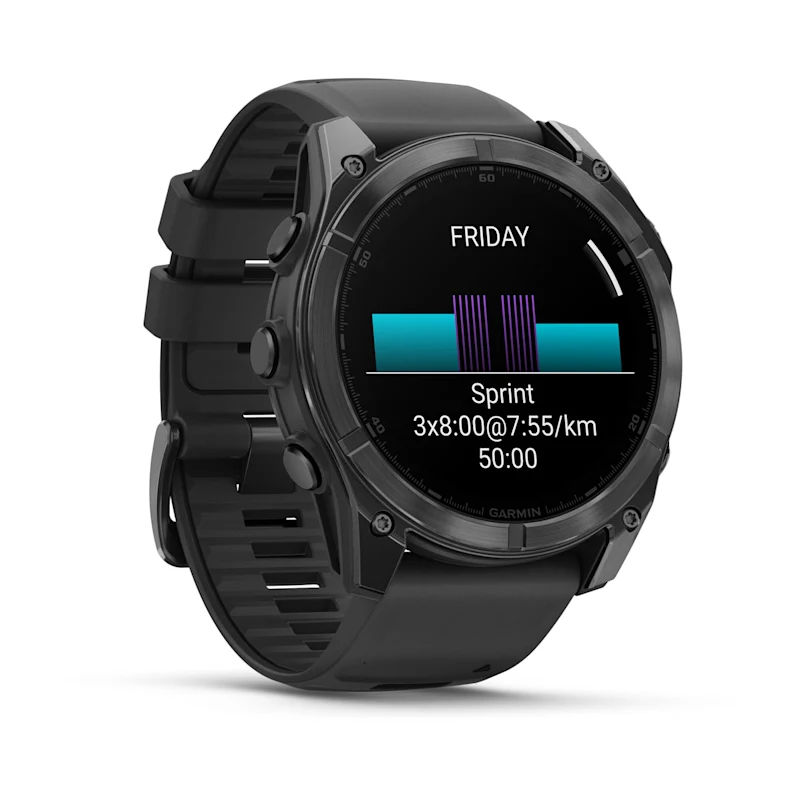 Умные часы Garmin fenix 8 – 51 mm AMOLED Slate Gray with a Black Silicone Band (010-02905-00)