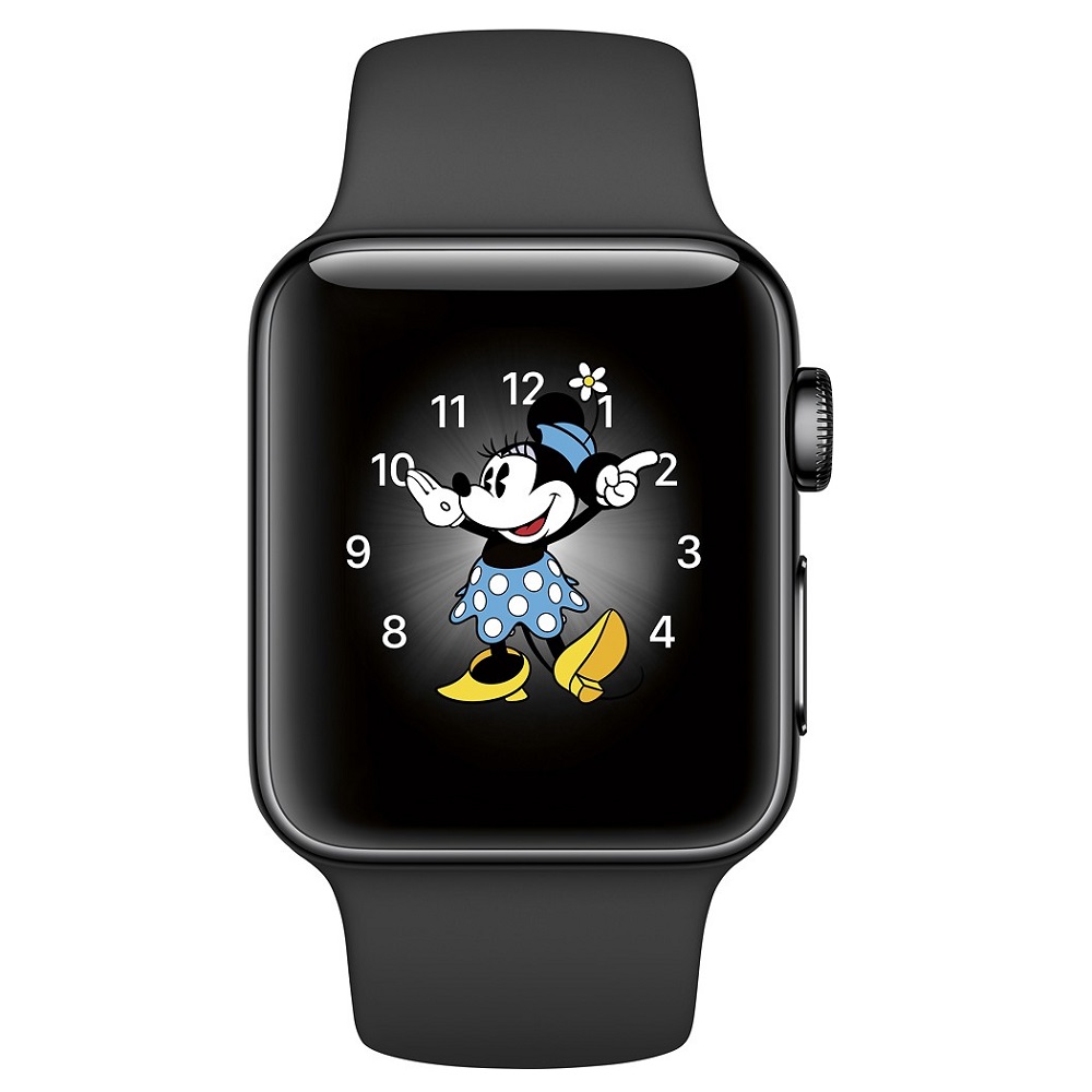 Часы Apple Watch Series 2 38mm (Space Black Stainless Steel Case with Black Sport Band)