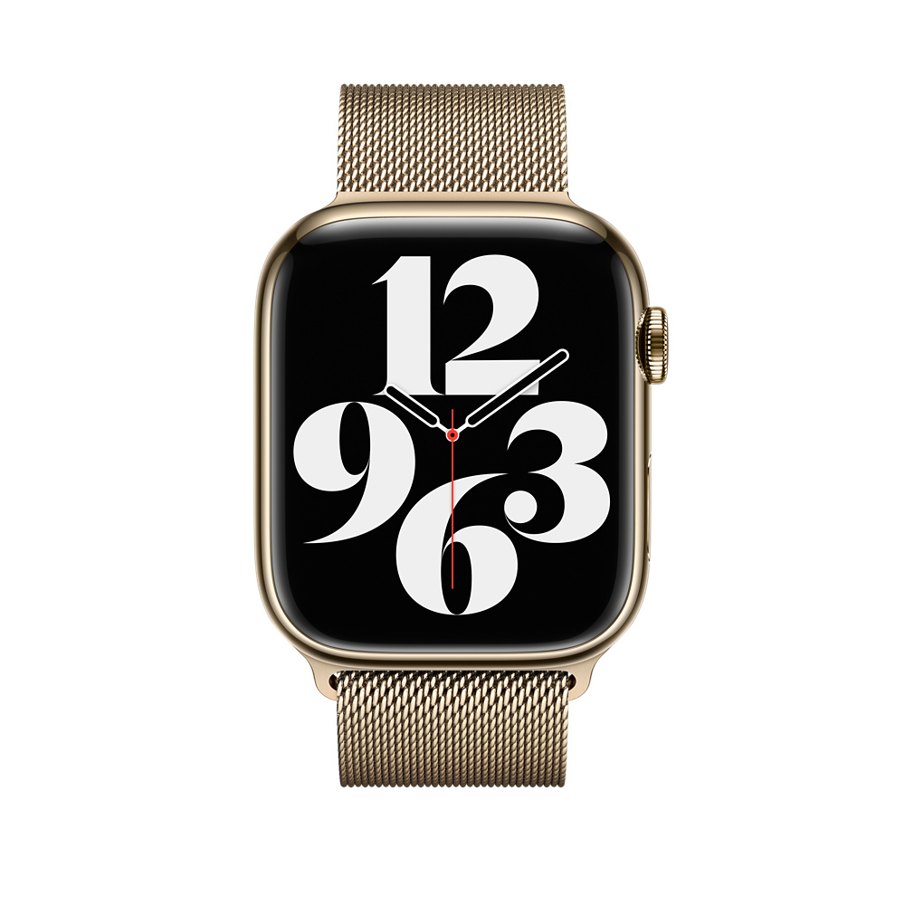 Браслет Stainless Steel Gold Milanese Loop Apple Watch 45mm (ML763AM/A)