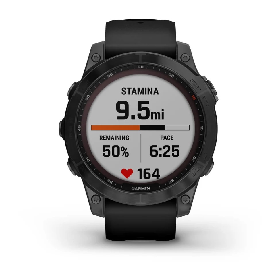 Умные часы Garmin fenix 7 – Sapphire Solar Edition Black DLC Titanium with Black Band (010-02540-35)