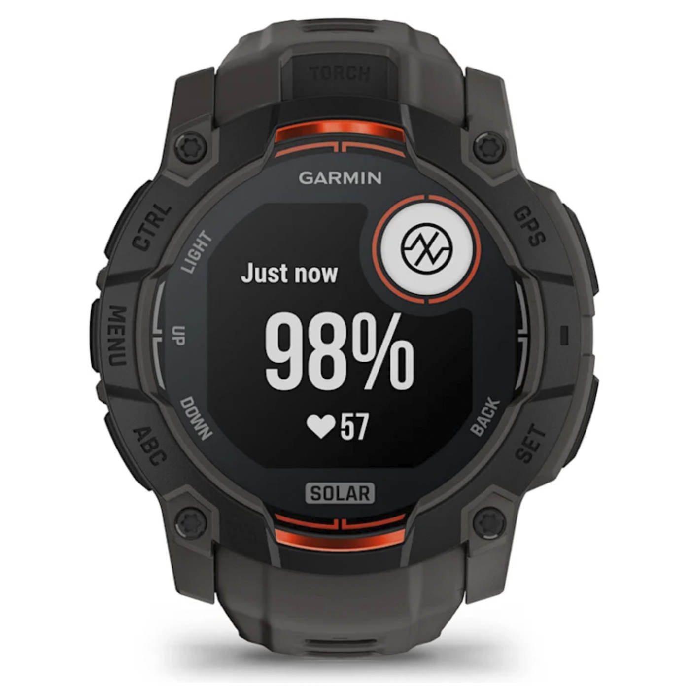 Умные часы Garmin Instinct 3 – 50 mm, Solar Black with Charcoal Band (010-02935-00)