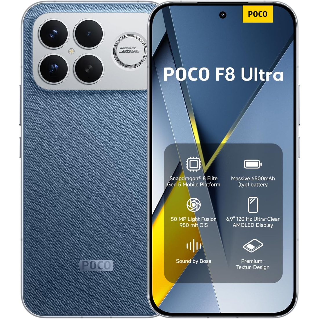 Смартфон Xiaomi POCO F8 Ultra 12/256GB Global Denim Blue