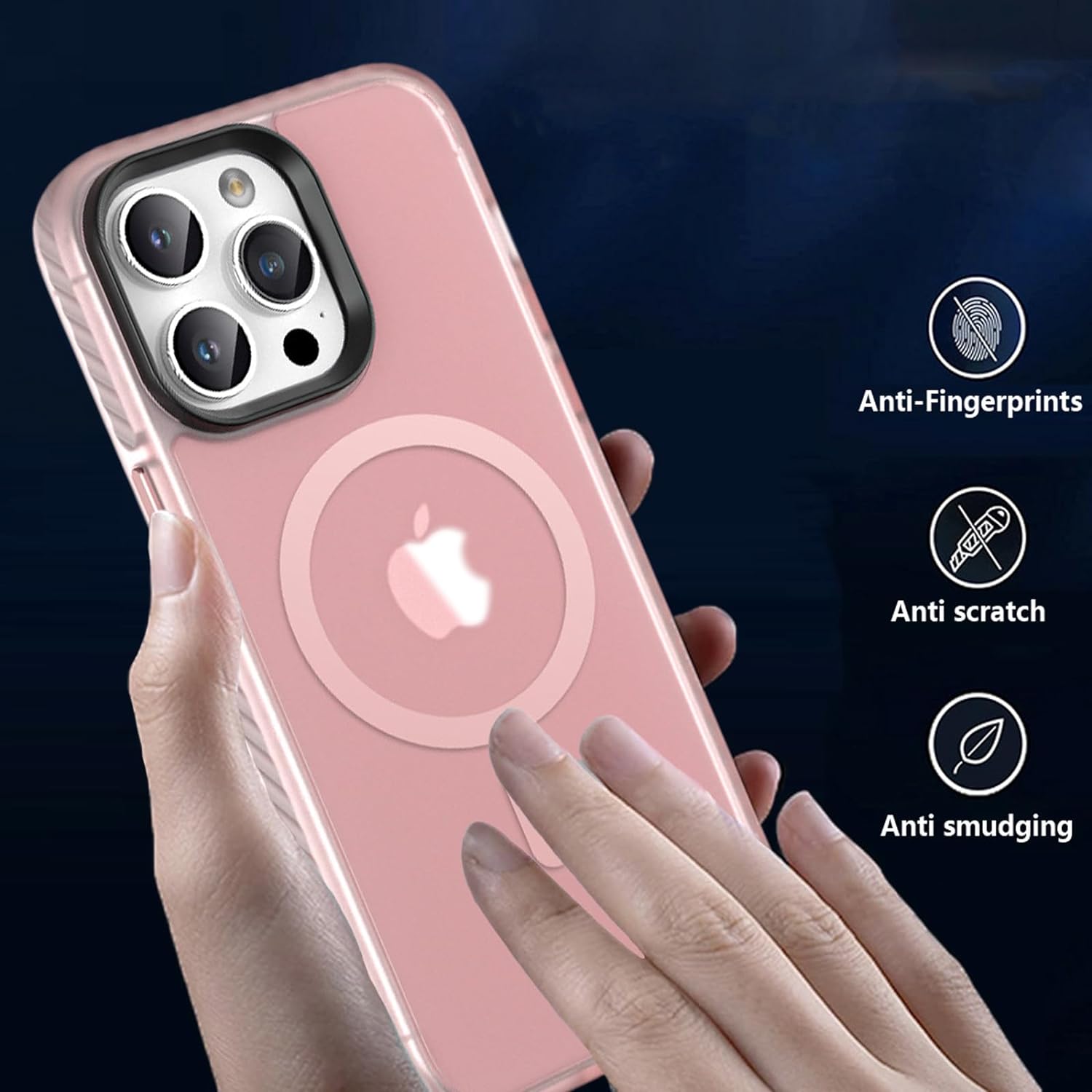 Чехол Gurdini Nano Series with Magsafe Pink для iPhone 15 Pro Max