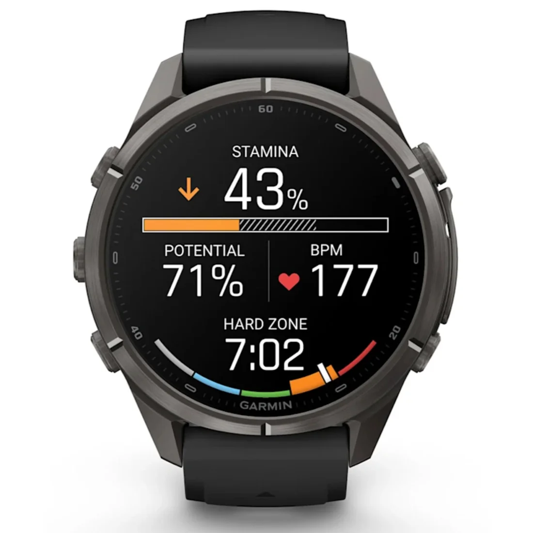 Умные часы Garmin fenix 9 Pro - 43 mm inReach Carbon Gray DLC Titanium with Black/Pebble Grey Silicone Band (010-04335-11)