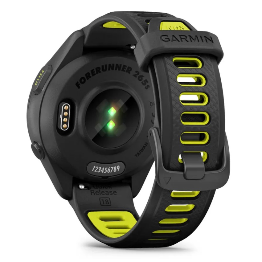 Умные часы Garmin Forerunner 265S Black Bezel and Case with Black/Amp Yellow Silicone Band (010-02810-13)