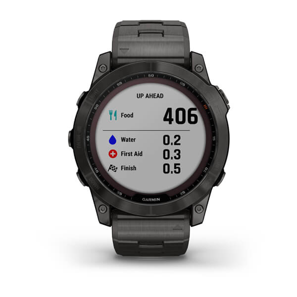 Умные часы Garmin fenix 7X – Sapphire Solar Edition Carbon Grey DLC Titanium with Carbon Grey DLC Vented Titanium Band (010-02541-27)