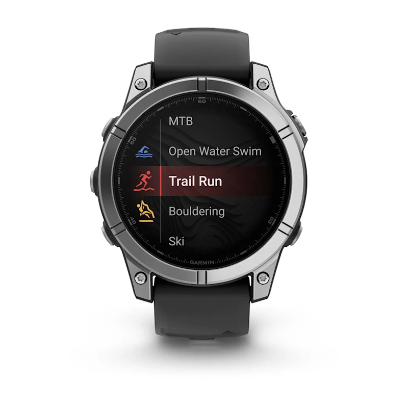 Умные часы Garmin Fenix E AMOLED Stainless Steel with Black Silicone Band (010-03025-00)