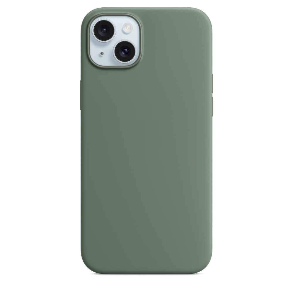 Силиконовый чехол Naturally Silicone Case with MagSafe Cypress для iPhone 15 Plus