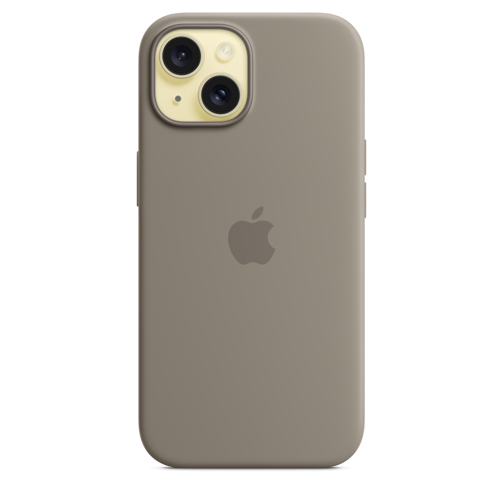 Силиконовый чехол Apple iPhone 15 Silicone Case with MagSafe - Clay (MT0Q3ZM/A) для iPhone 15