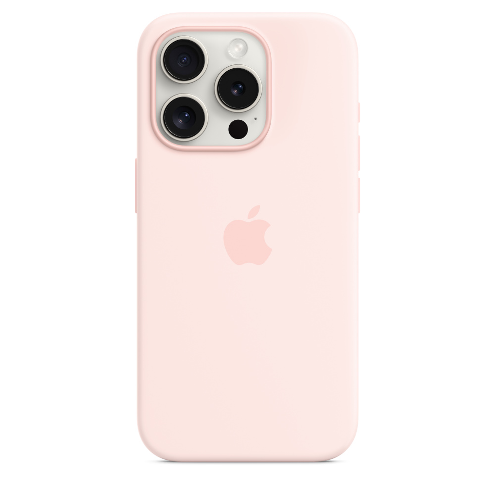 Силиконовый чехол Apple iPhone 15 Pro Silicone Case with MagSafe - Light Pink (MT1F3ZM/A) для iPhone 15 Pro