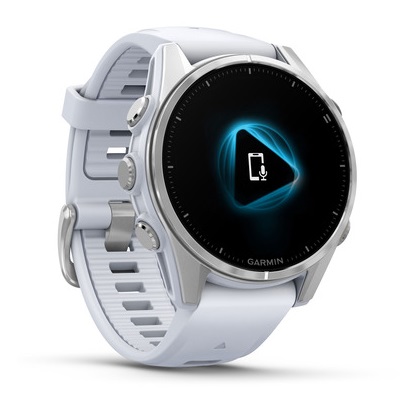 Умные часы Garmin fenix 8 – 43 mm AMOLED Silver with Whitestone Silicone band (010-02903-00)