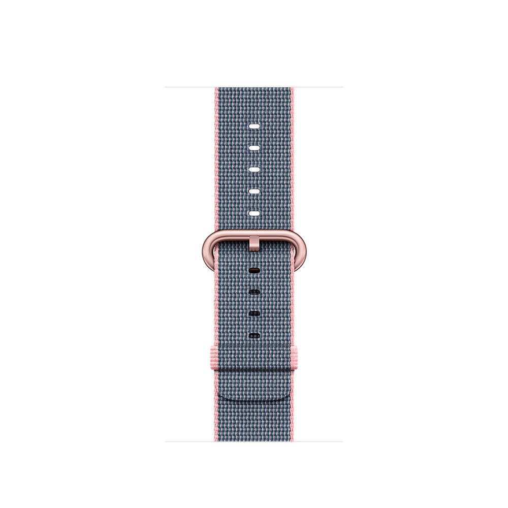 Часы Apple Watch Series 2 38mm (Rose Gold Aluminum Case with Light Pink/Midnight Blue Woven Nylon)