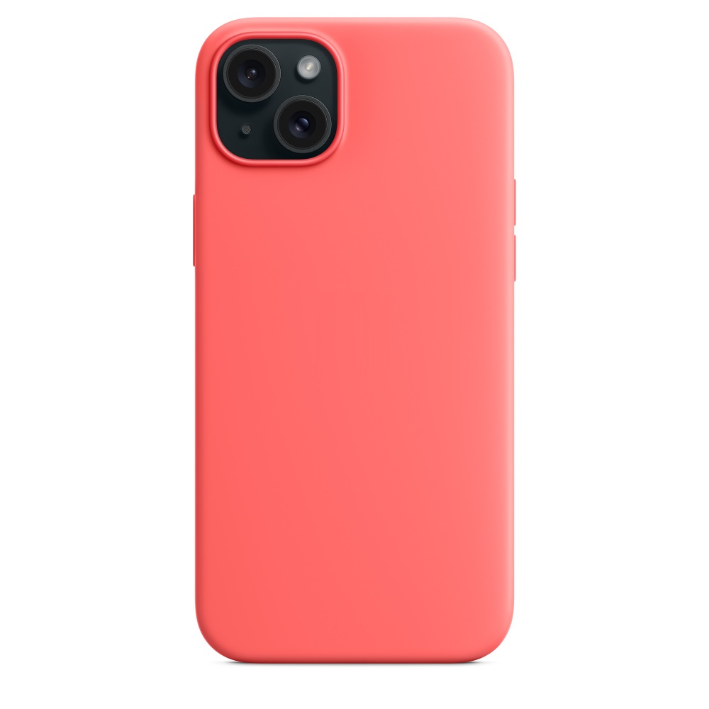 Силиконовый чехол Naturally Silicone Case with MagSafe Guava для iPhone 15 Plus