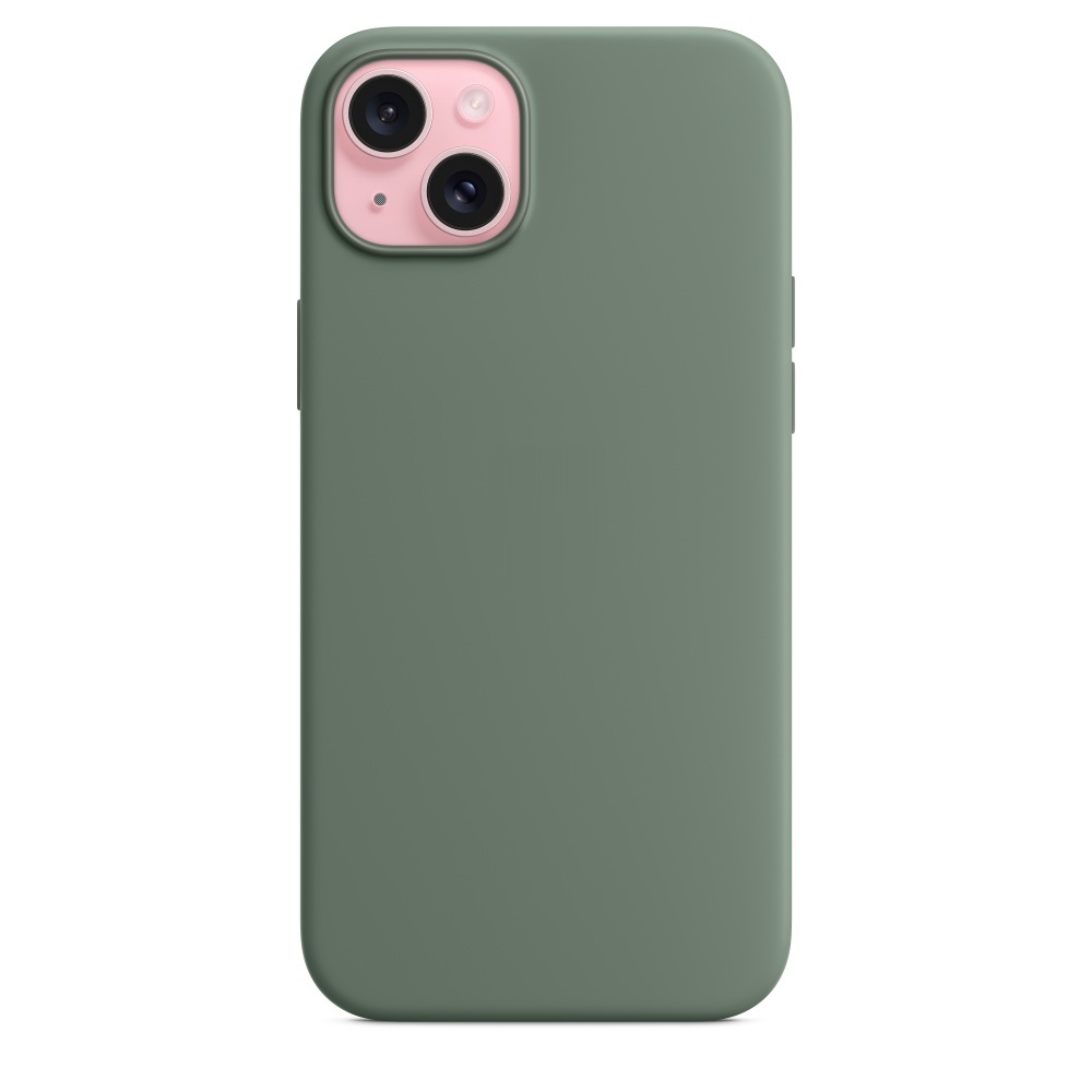 Силиконовый чехол Naturally Silicone Case with MagSafe Cypress для iPhone 15 Plus