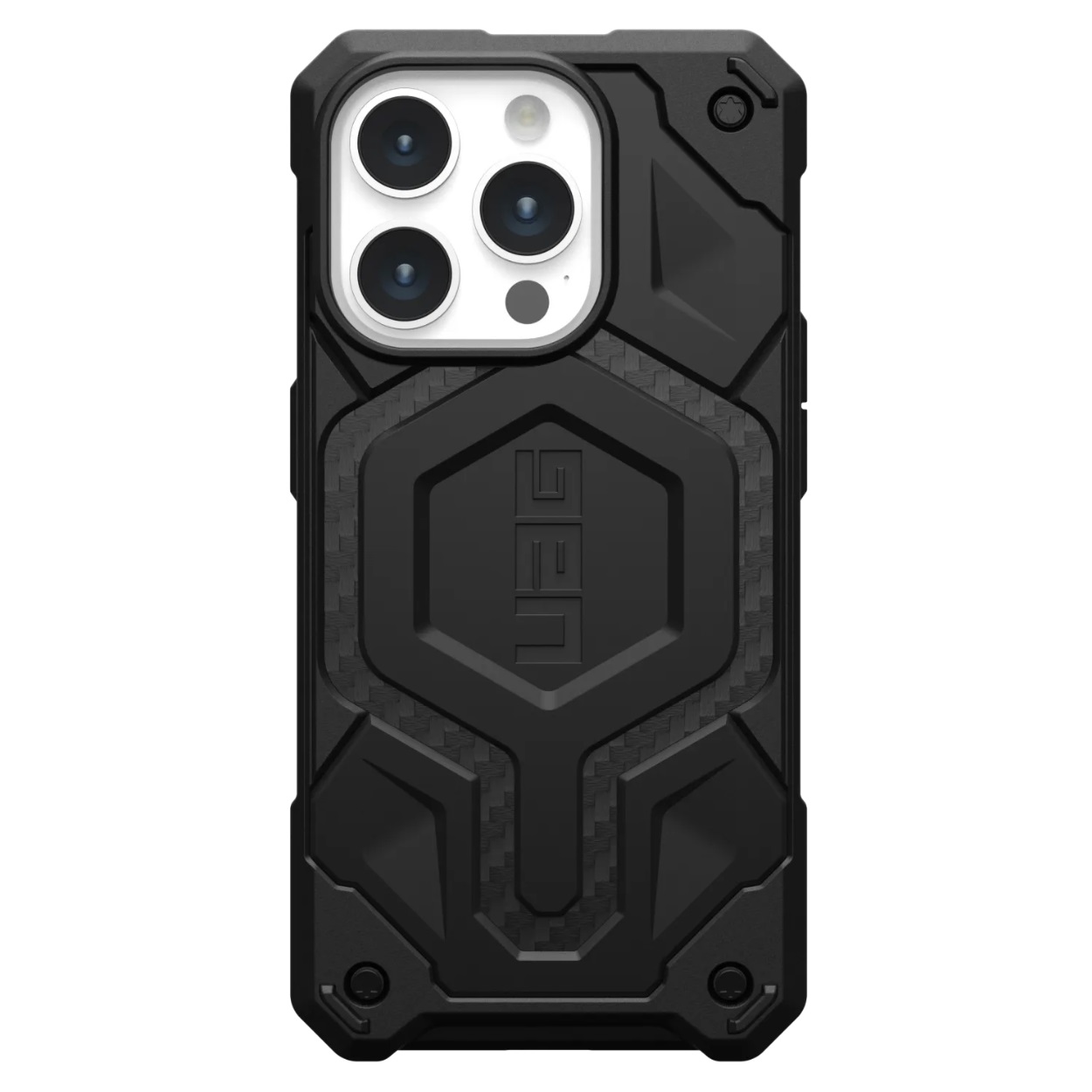 Противоударный защитный чехол UAG Monarch Pro MagSafe для iPhone 15 Pro (6.1) Carbon Fiber