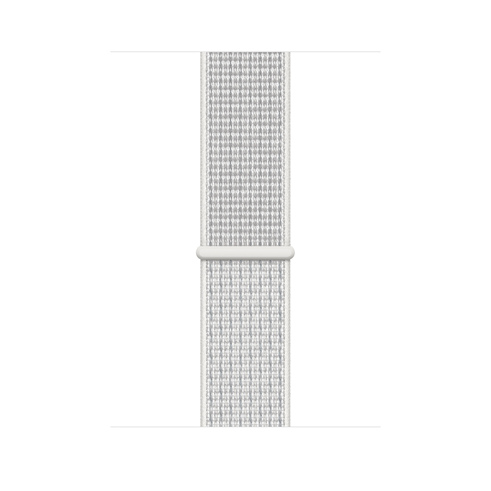 Часы Apple Watch Series 4 GPS 44mm (Silver Aluminum Case with Summit White Nike Sport Loop) (MU7H2)