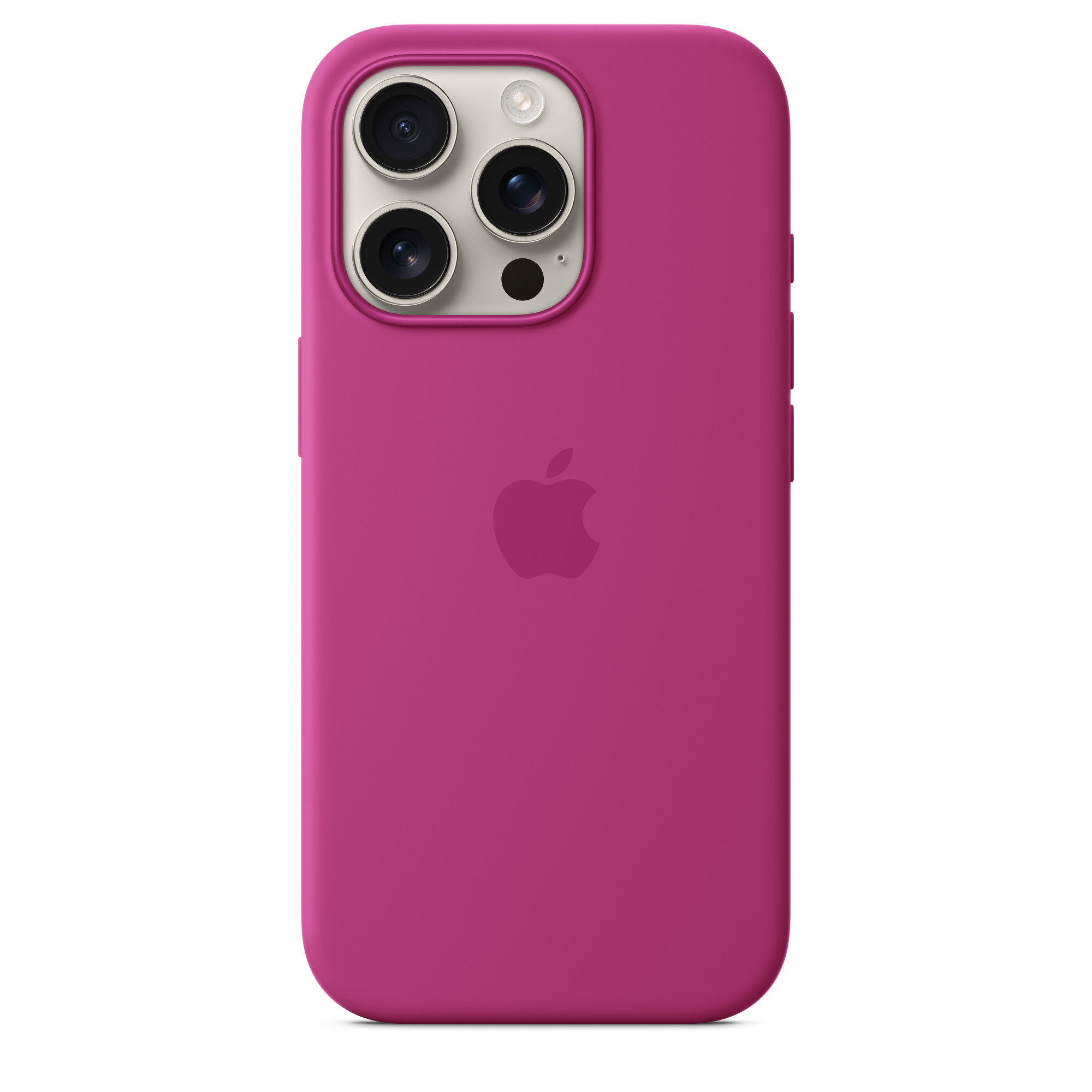 Силиконовый чехол Apple iPhone 16 Pro Silicone Case with MagSafe – Fuchsia (MYYN3ZM/A)