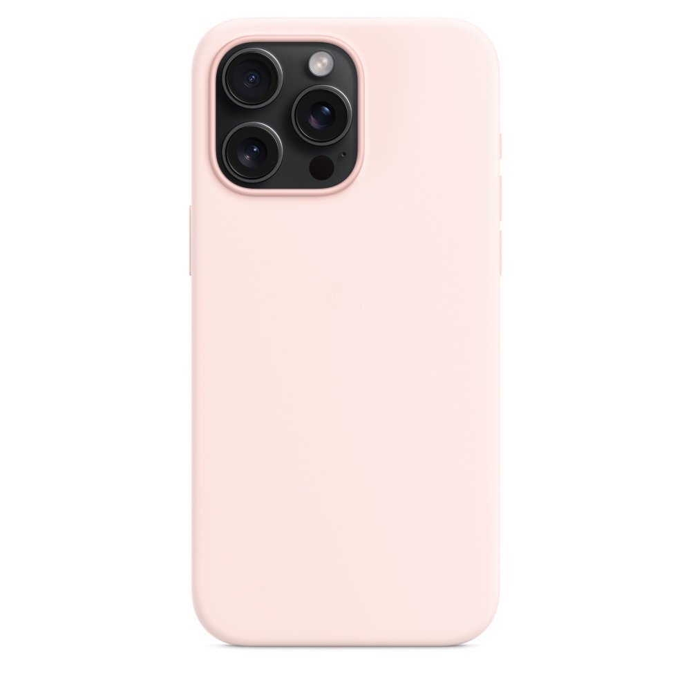 Силиконовый чехол Naturally Silicone Case with MagSafe Light Pink для iPhone 15 Pro Max