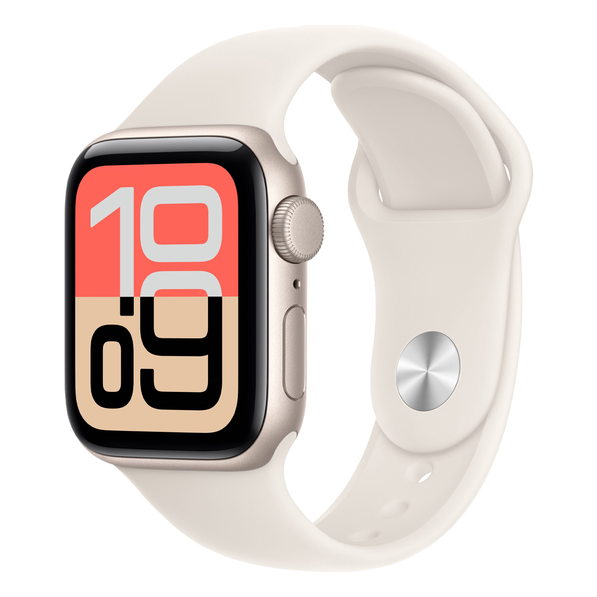 Умные часы Apple Watch SE 3 GPS, 40mm Starlight Aluminum Case with Starlight Sport Band - M/L