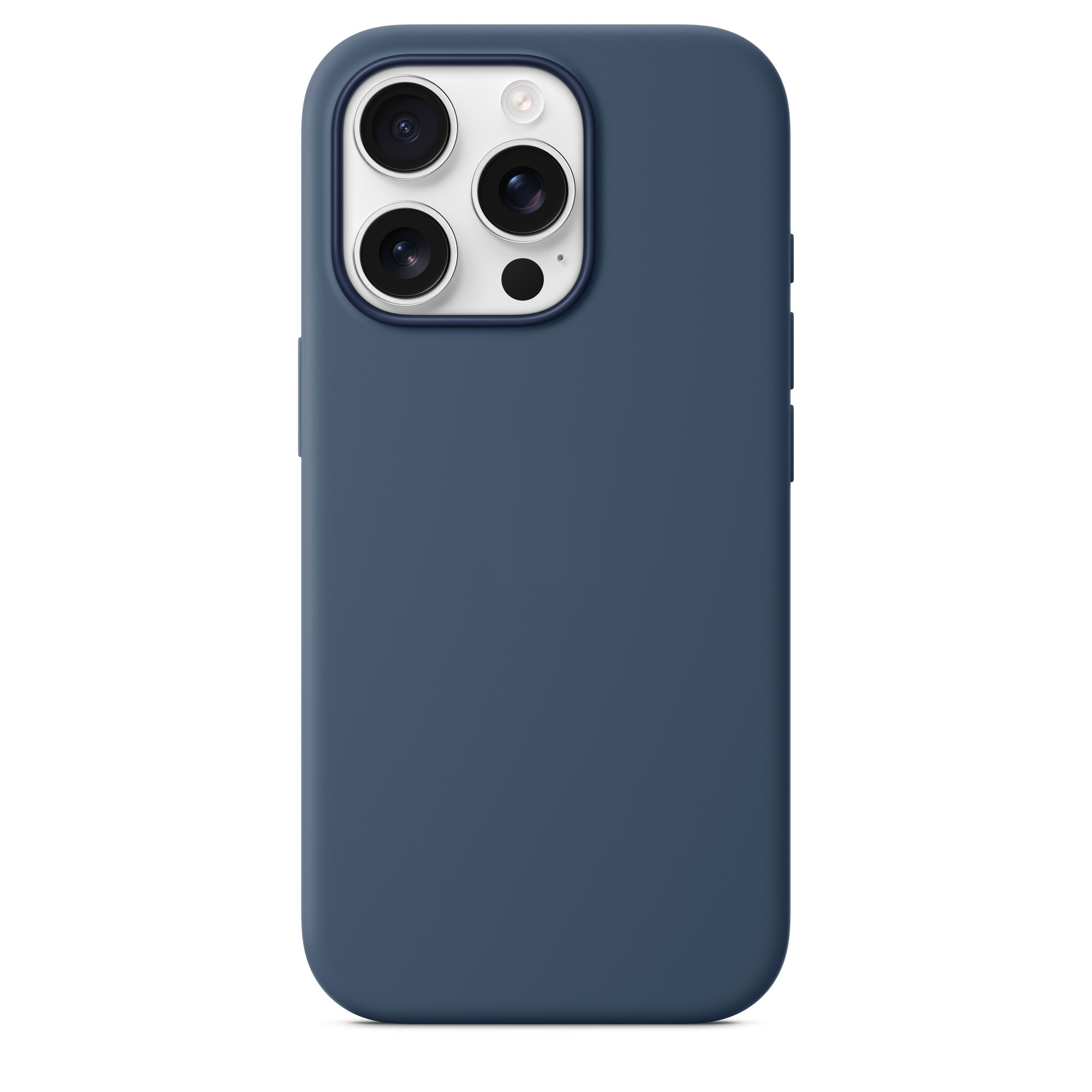 Силиконовый чехол Naturally Silicone Case with MagSafe Denim для iPhone 16 Pro