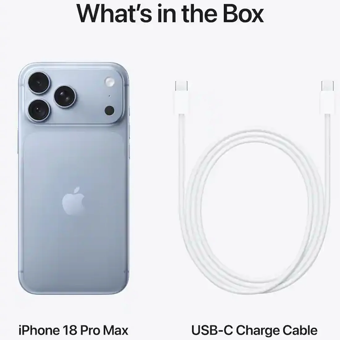 Смартфон Apple iPhone 18 Pro Max 256GB Glacier (eSIM)