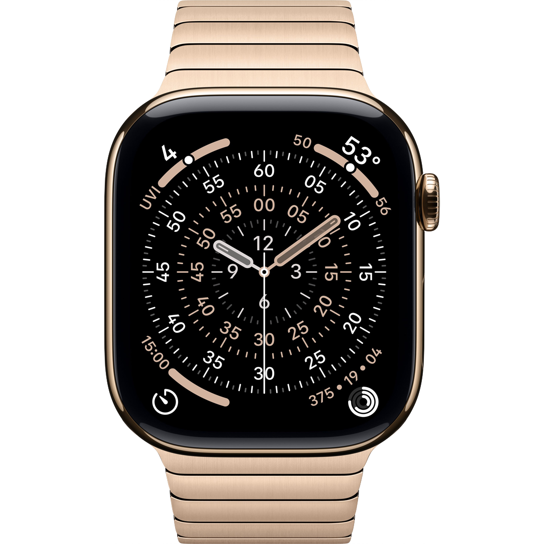 Умные часы Apple Watch Series 11 GPS + Cellular, 46mm Gold Titanium Case with Gold Link Bracelet