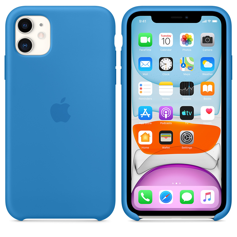Силиконовый чехол Apple iPhone 11 Silicone Case - Surf Blue (MXYY2ZM/A) для iPhone 11