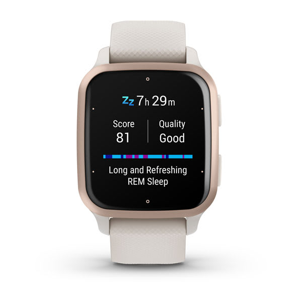 Умные часы Garmin Venu Sq 2 - Music Edition Peach Gold Aluminium Bezel with Ivory Case and Silicone Band (010-02700-11)
