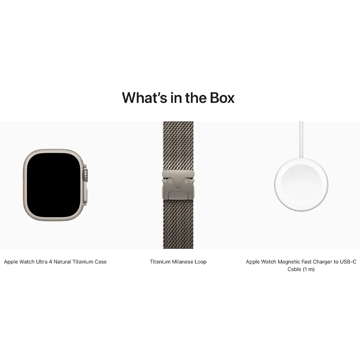 Умные часы Apple Watch Ultra 4 GPS + Cellular, 49mm Natural Titanium Case with Natural Titanium Milanese Loop - Medium