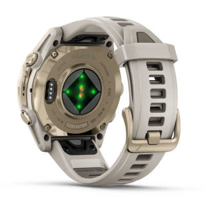 Умные часы Garmin fenix 8 – 43 mm AMOLED Sapphire Soft Gold with fog gray/dark (010-02903-11)