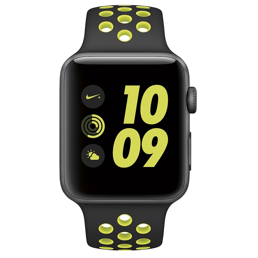Часы Apple Watch Series 2 42mm (Space Gray Aluminum Case with Black/Volt Nike Sport Band)