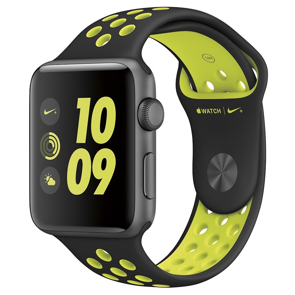 Часы Apple Watch Series 2 42mm (Space Gray Aluminum Case with Black/Volt Nike Sport Band)