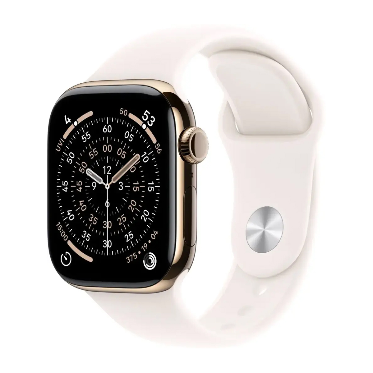 Умные часы Apple Watch Series 11 GPS + Cellular, 42mm Gold Titanium Case with Light Blush Sport Band - S/M