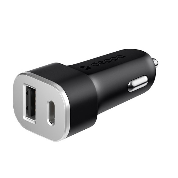 Автомобильное зарядное устройство Deppa Car charger 4.8А USB + USB Type-C (11288)