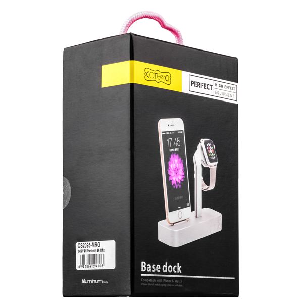 Док-станция COTEetCI Base5 Dock (CS2095-TS) Silver для Apple Watch и iPhone