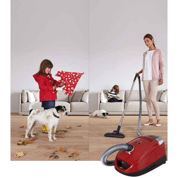 Пылесос с пылесборником Miele SDBB0 Compact C2 Cat & Dog Mango Red